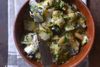 Tortino di sarde e indivia, variante della ricetta tradizionale con le alici