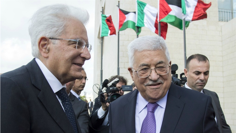 Il capo dello Stato in Palestina da Abu Mazen © Quirinale