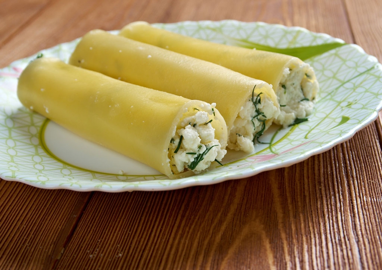 cannelloni con topinambur