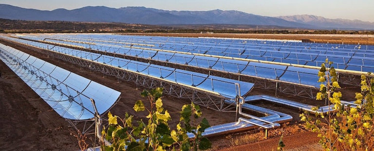 Solar power plant in Morocco
