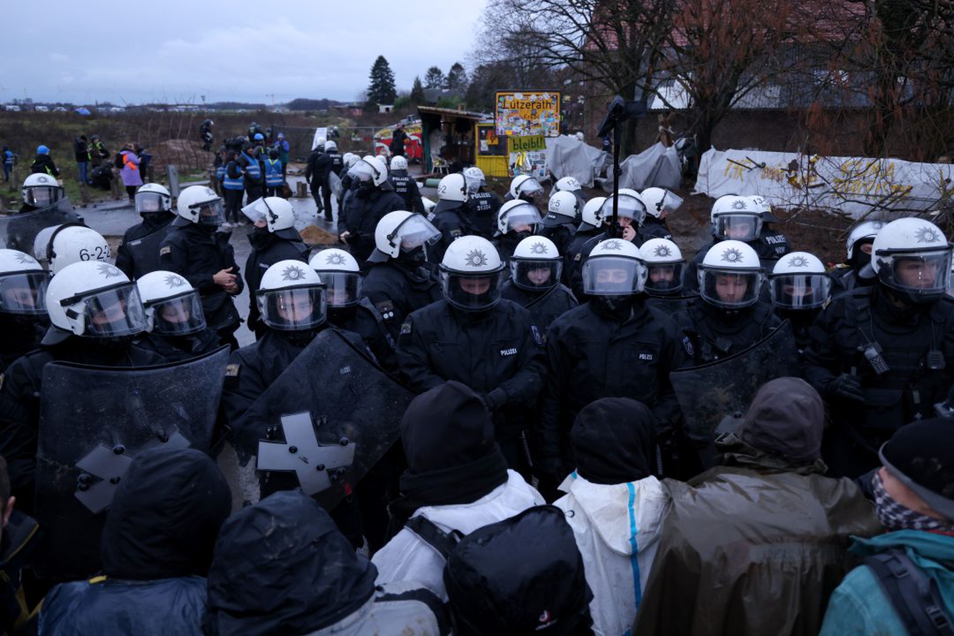 Police To Begin Eviction Of Luetzerath Activists At Garzweiler II Coal Mine