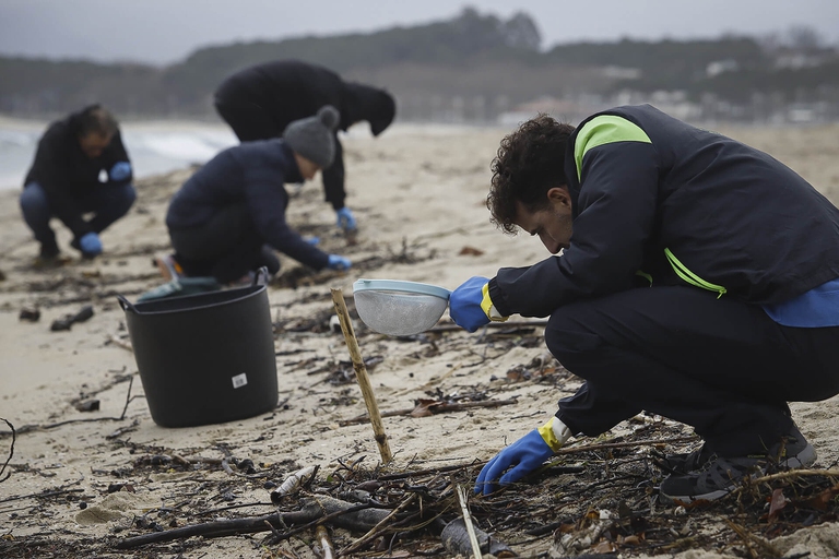 pulizia granuli plastica