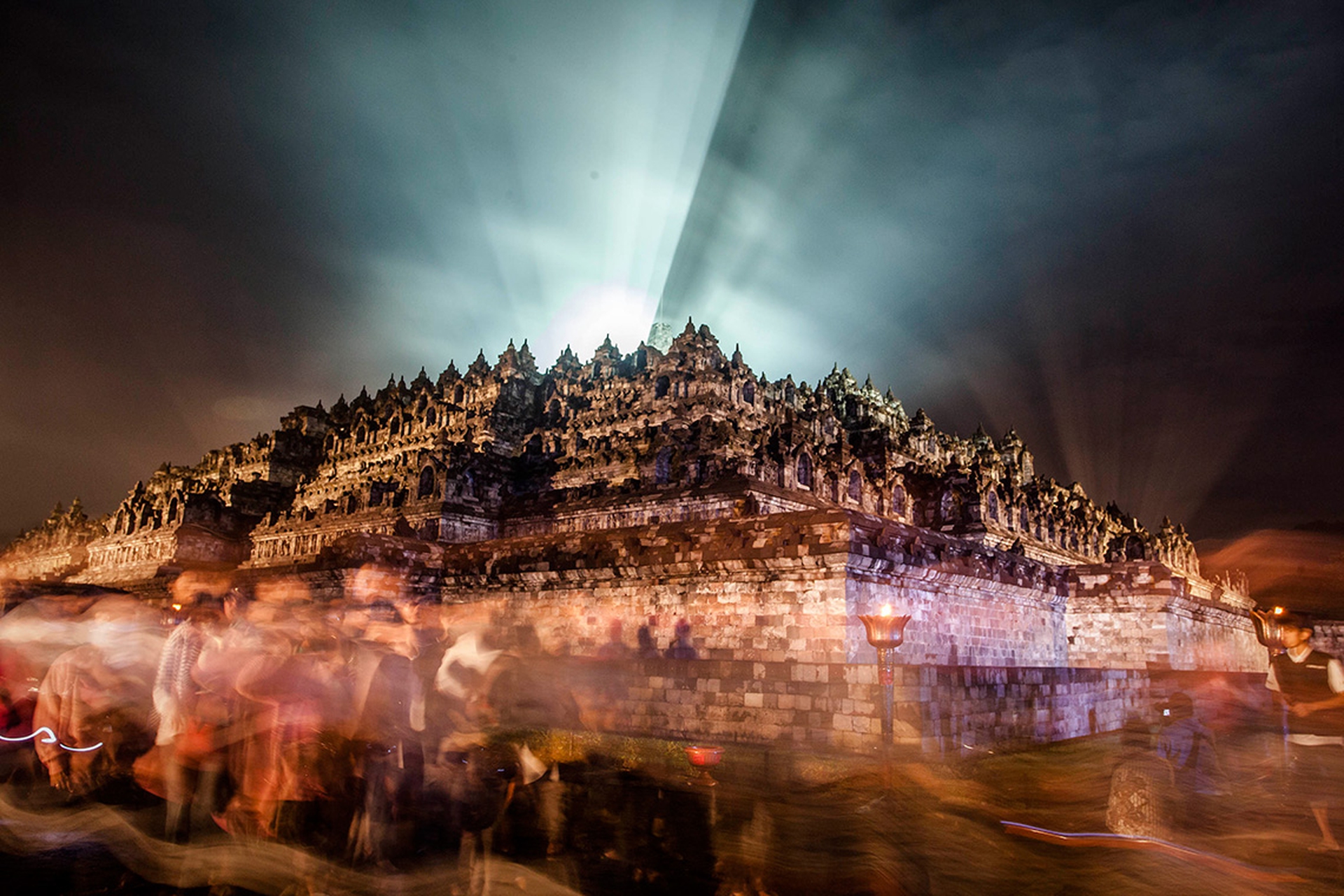 Il tempio di Borobudur in Indonesia