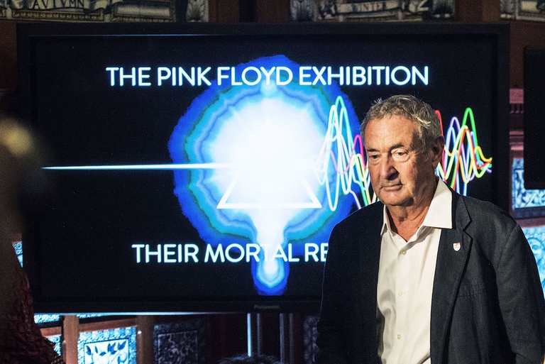 Nick Mason alla conferenza stampa di presentazione della mostra "Their Mortal Remains". Foto by Dave J Hogan/Dave J Hogan/Getty Images.