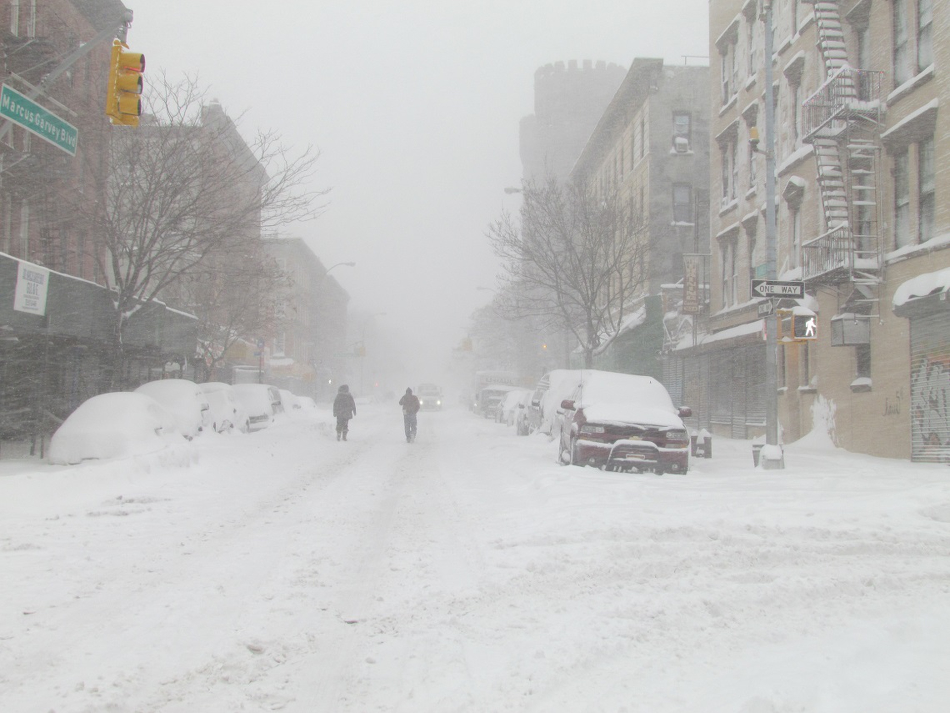 New York durante la bufera di neve Jonas © Luisa Gattone