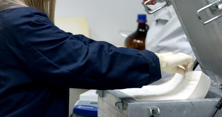 Schiuma ricavata dalla CO2