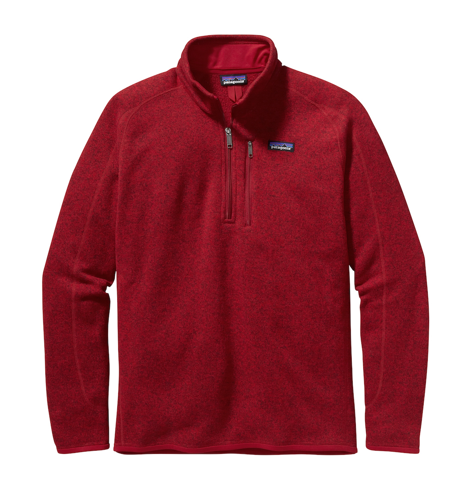 Un pile della linea Better Sweater da uomo certificato Fair Trade