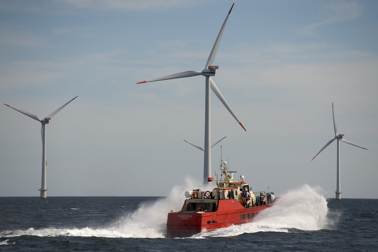 off shore wind turbines denmark