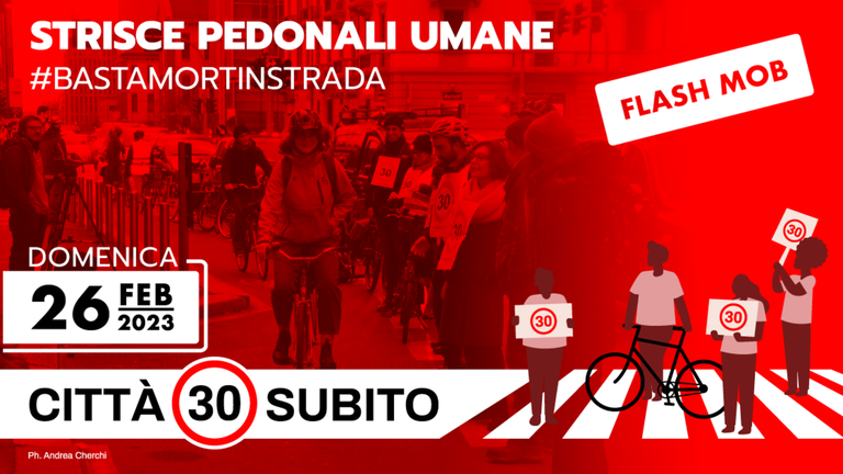 città 30, flash mob