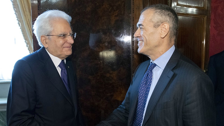 Carlo Cottarelli e Sergio Mattarella