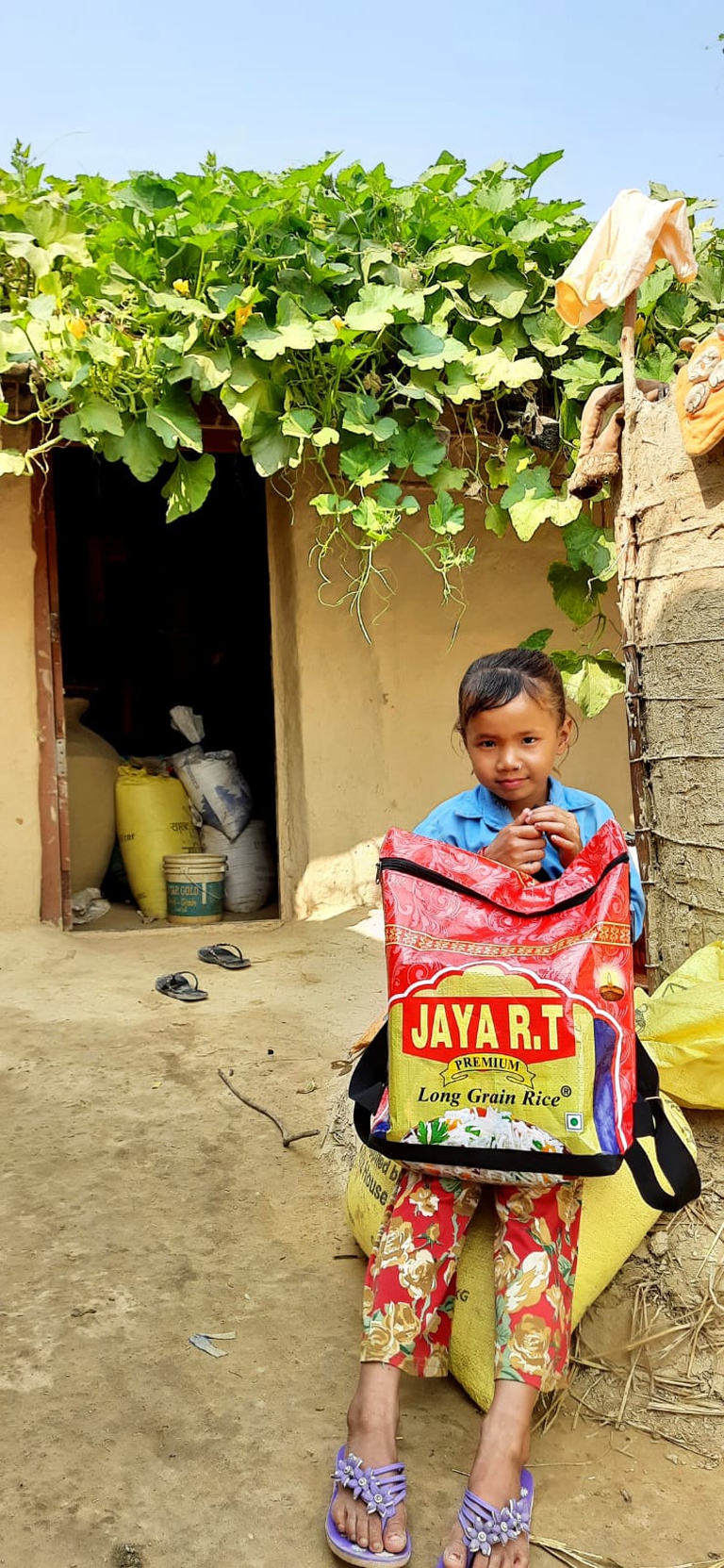 upcycled, Shakti Milan Nepal, girl, rural Nepal