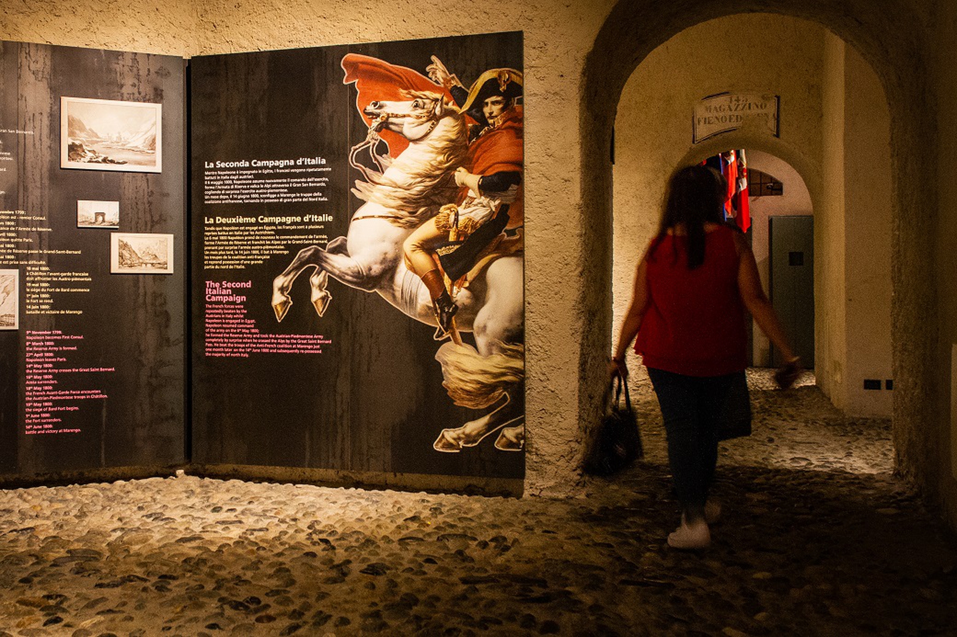 Le prigioni del Forte sono ora un'area espositiva