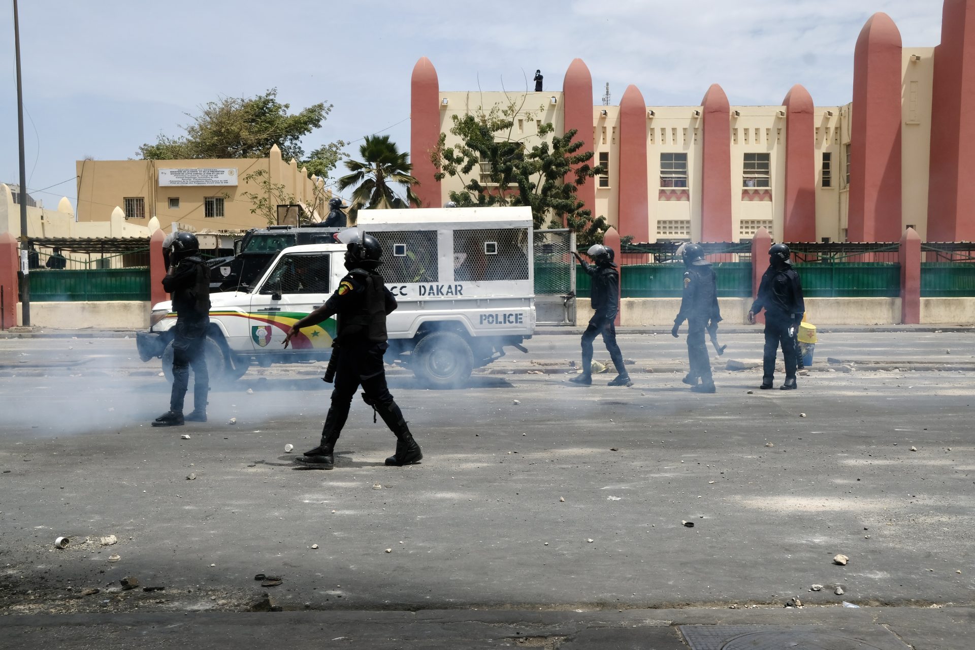 Le proteste a Dakar, in Senegal