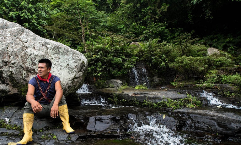 Mario Criollo, leader della comunità Cofán