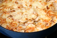 Gratin di patate e formaggio di capra