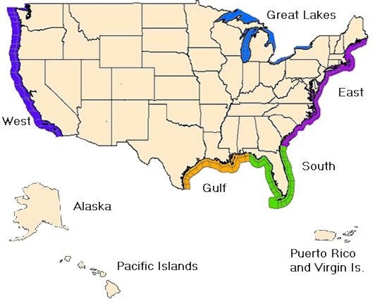 mari oceani stati uniti noaa
