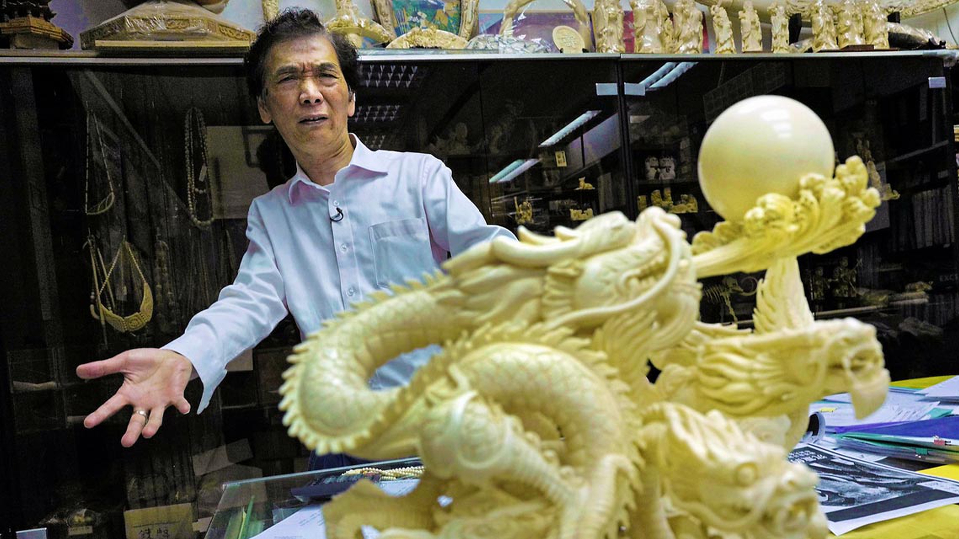 Prezzi dell'avorio in caduta in Asia