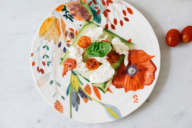 Lasagne di zucchine ricotta pomodorini