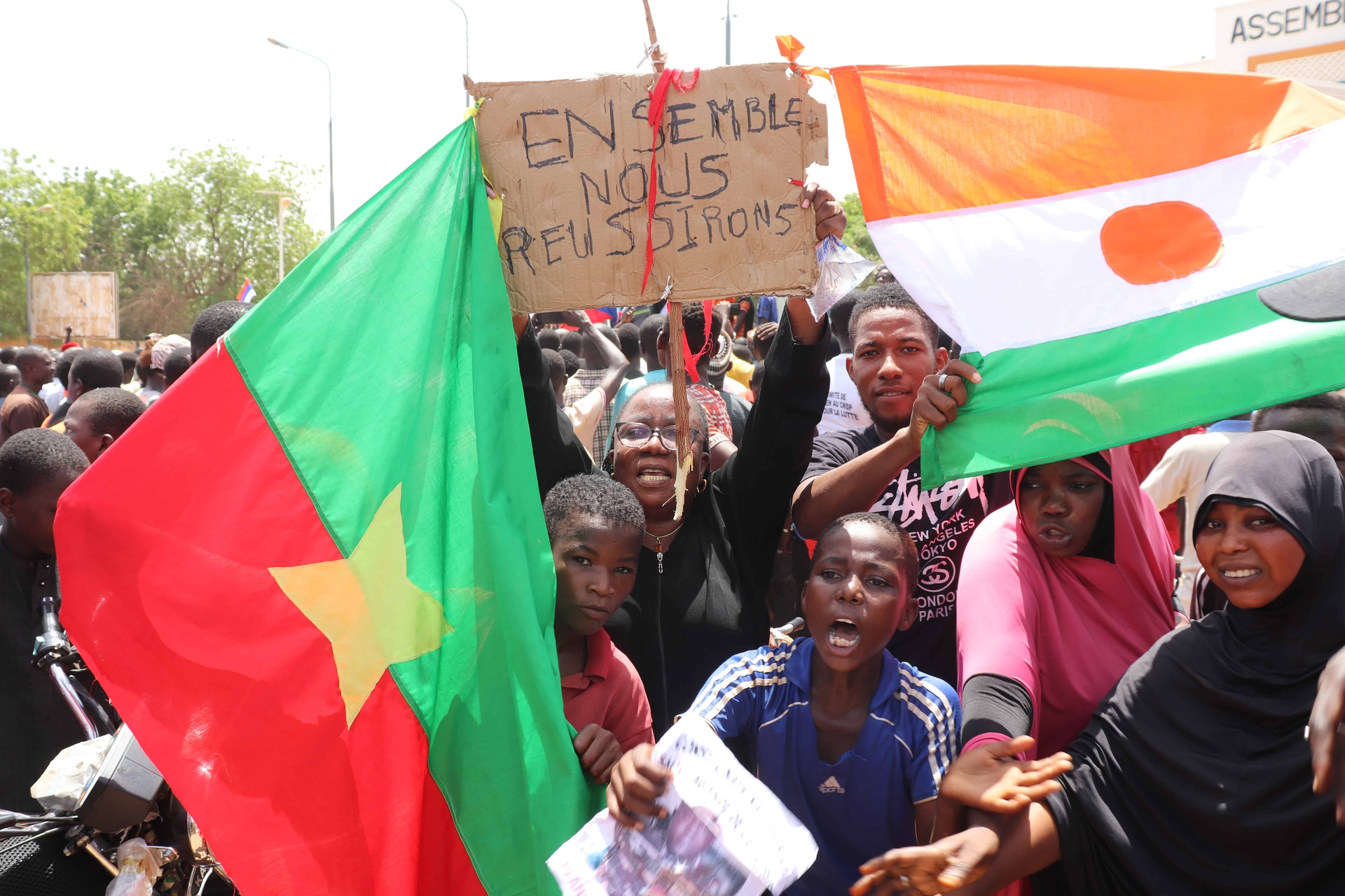 Pro-coup protests in Niger