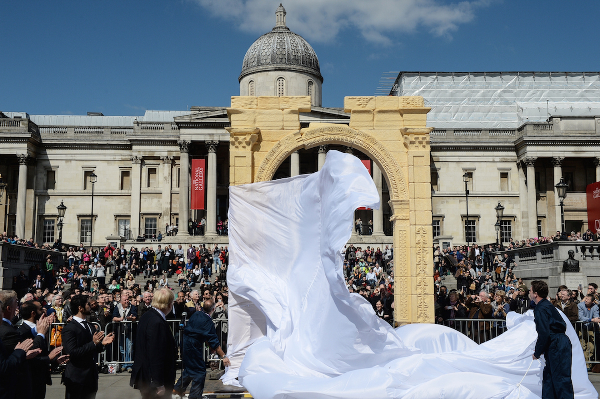 L'arco di Palmira ricostruito a Trafalgar Square