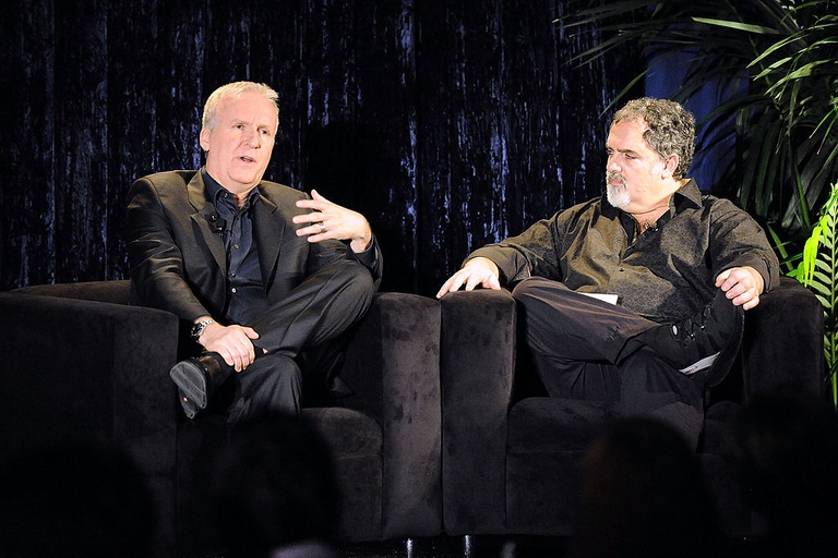 Il registra James Cameron e il produttore  Jon Landau  (Photo by Jeff Kravitz/FilmMagic)