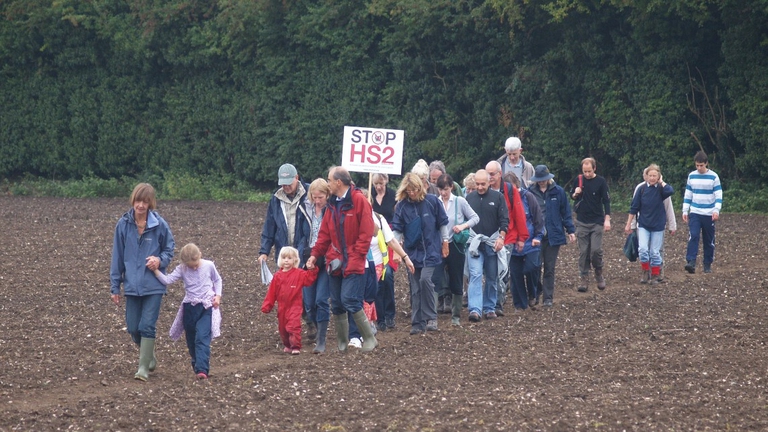 Local school protests HS2