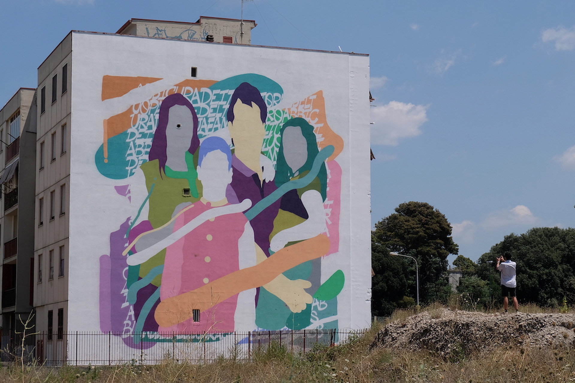 L'opera di Zeus40 al Parco dei murales