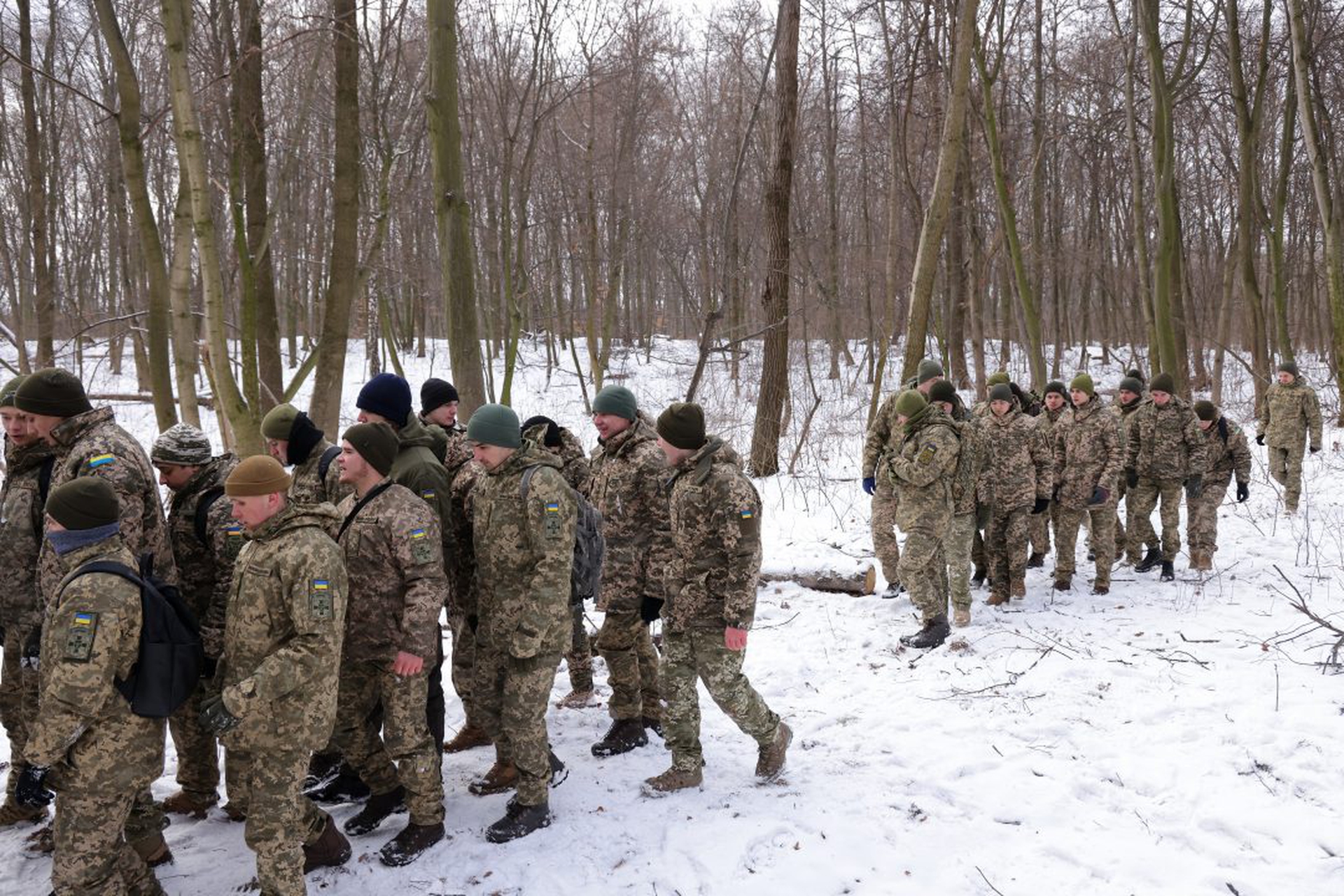 Volunteer Defence Unit Trains In Kyiv