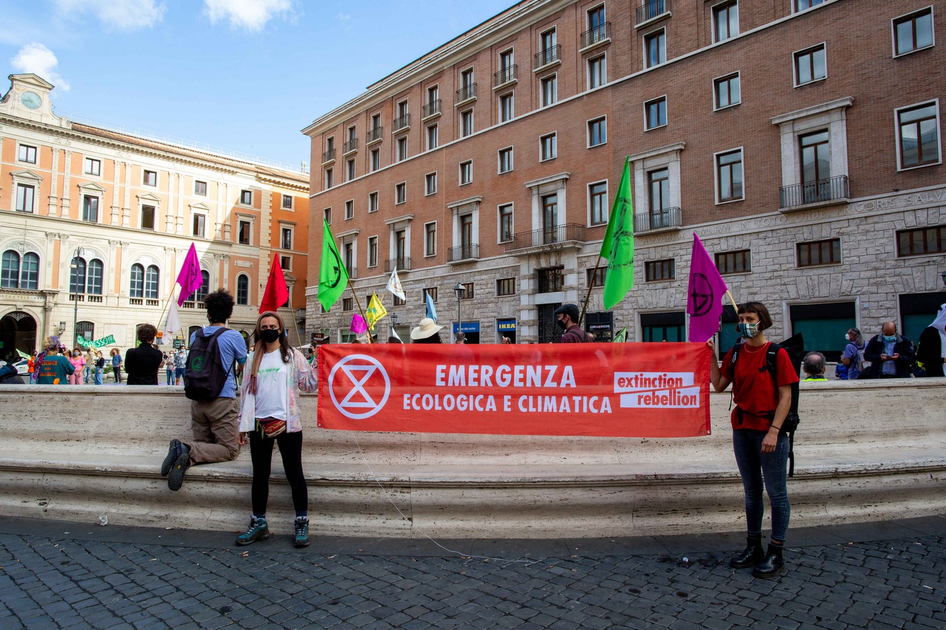 L'azione di Extinction rebellion di lunedì 5 ottobre