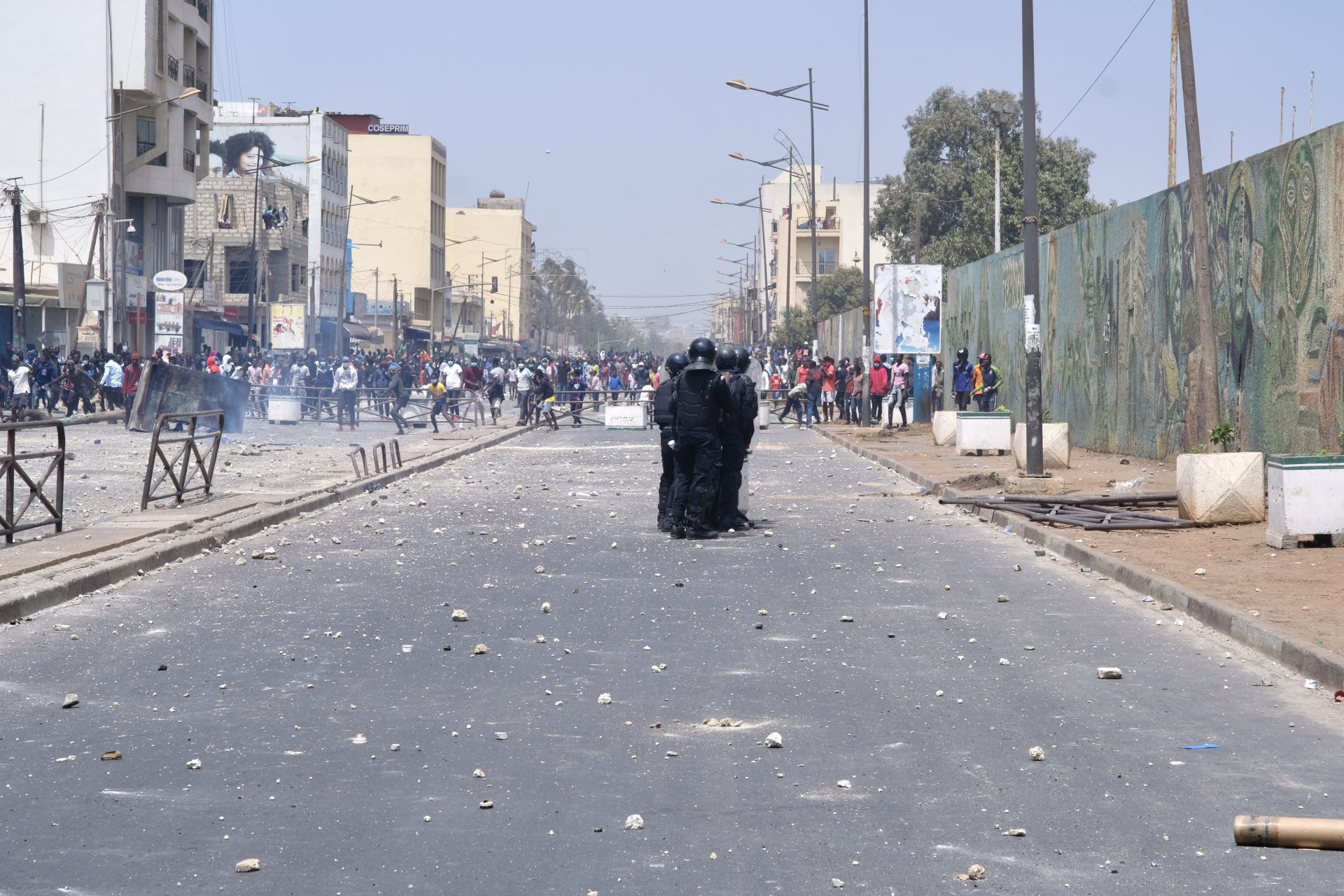 Le proteste a Dakar, in Senegal