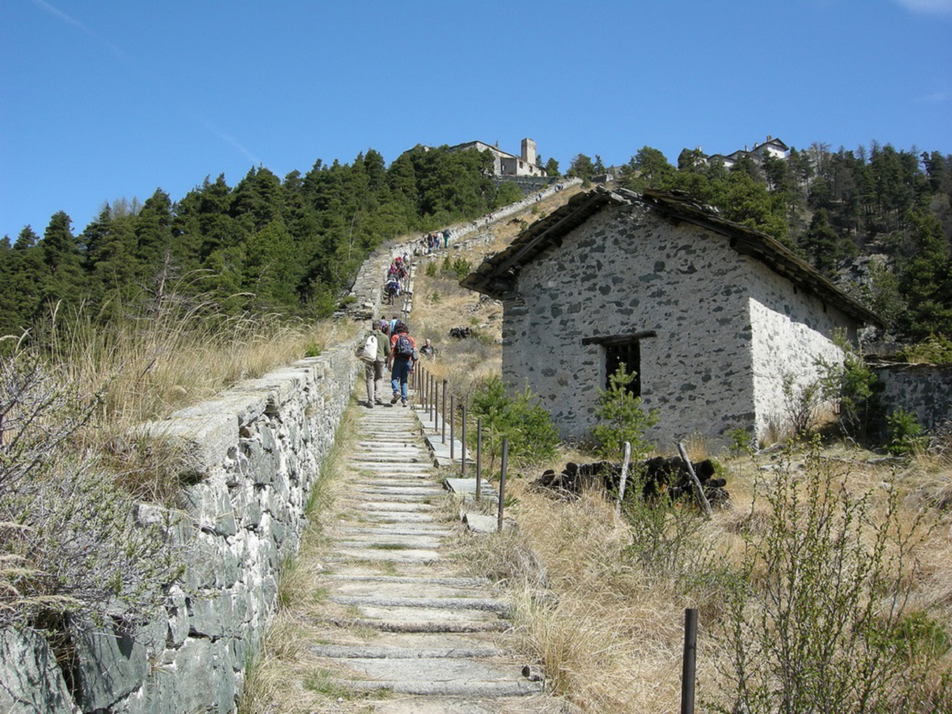 Forte di Fenestrelle, la scalinata