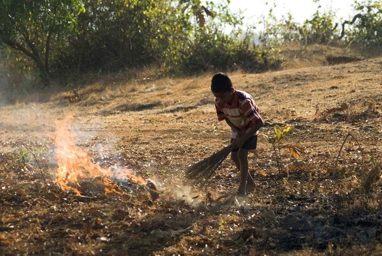 anjarle maharashtra india asia incenerimento rifiuti