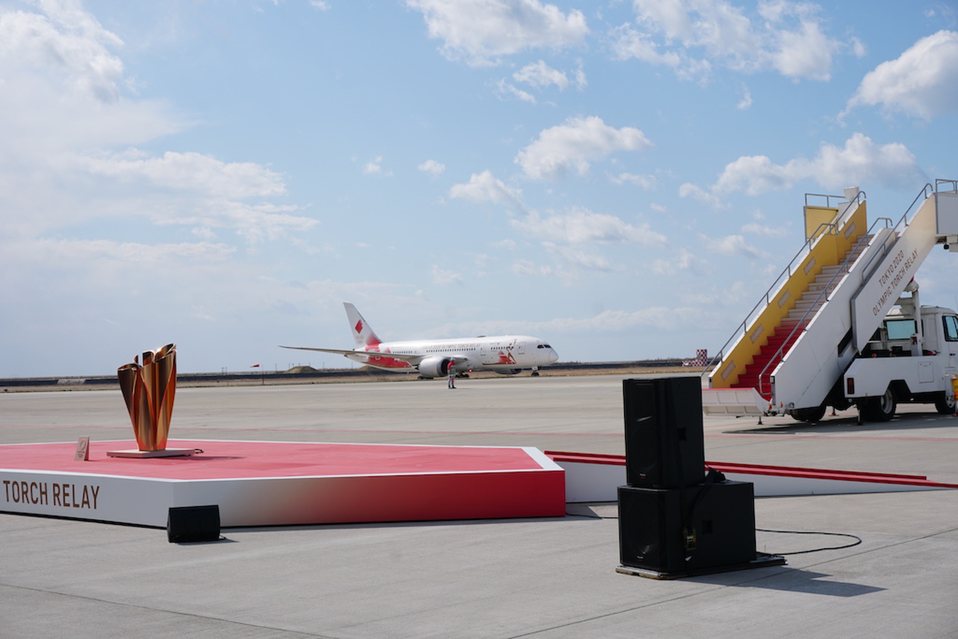 Matsushima, la fiamma olimpica arriva in Giappone