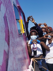 Banksy’s most beautiful artwork yet: a migrant rescue ship