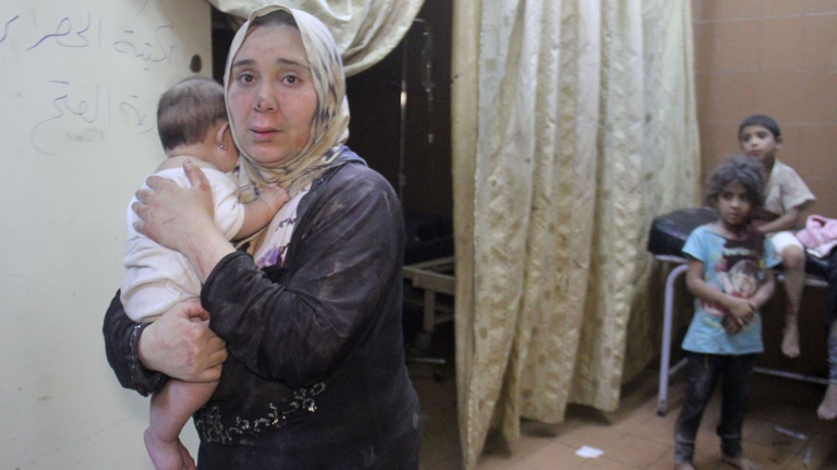 4mila famiglie sono state costrette ad abbandonare le proprie case nel giro di una settimana - foto di OMAR HAJ KADOUR/AFP/Getty Images