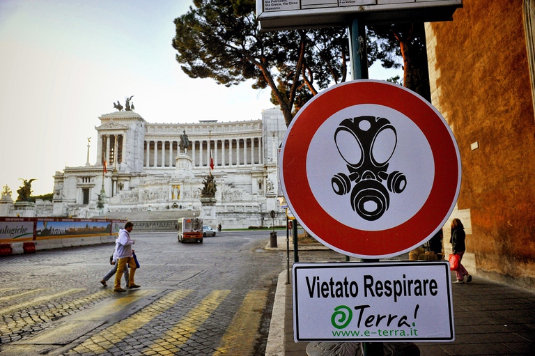 Emergenza inquinamento a Roma