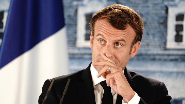 Il presidente della Francia Emmanuel Macron
