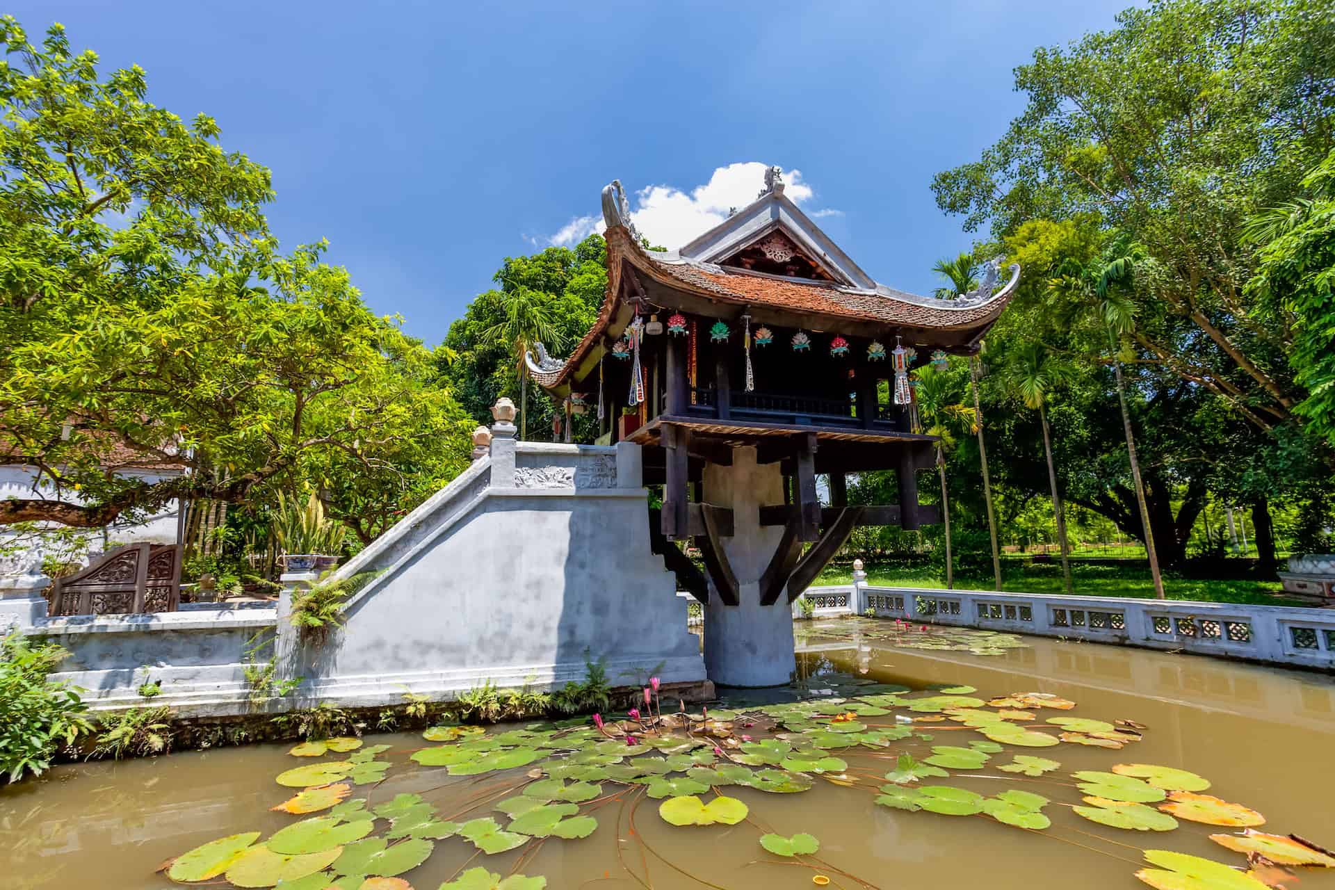 The One Pillar Pagoda in Hanoi, Vietnam