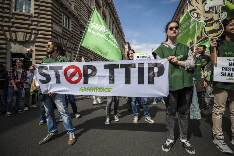 manifestazione Ttip Roma
