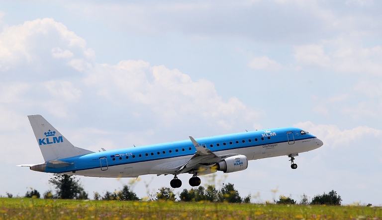 Decollo di un aeroplano Klm
