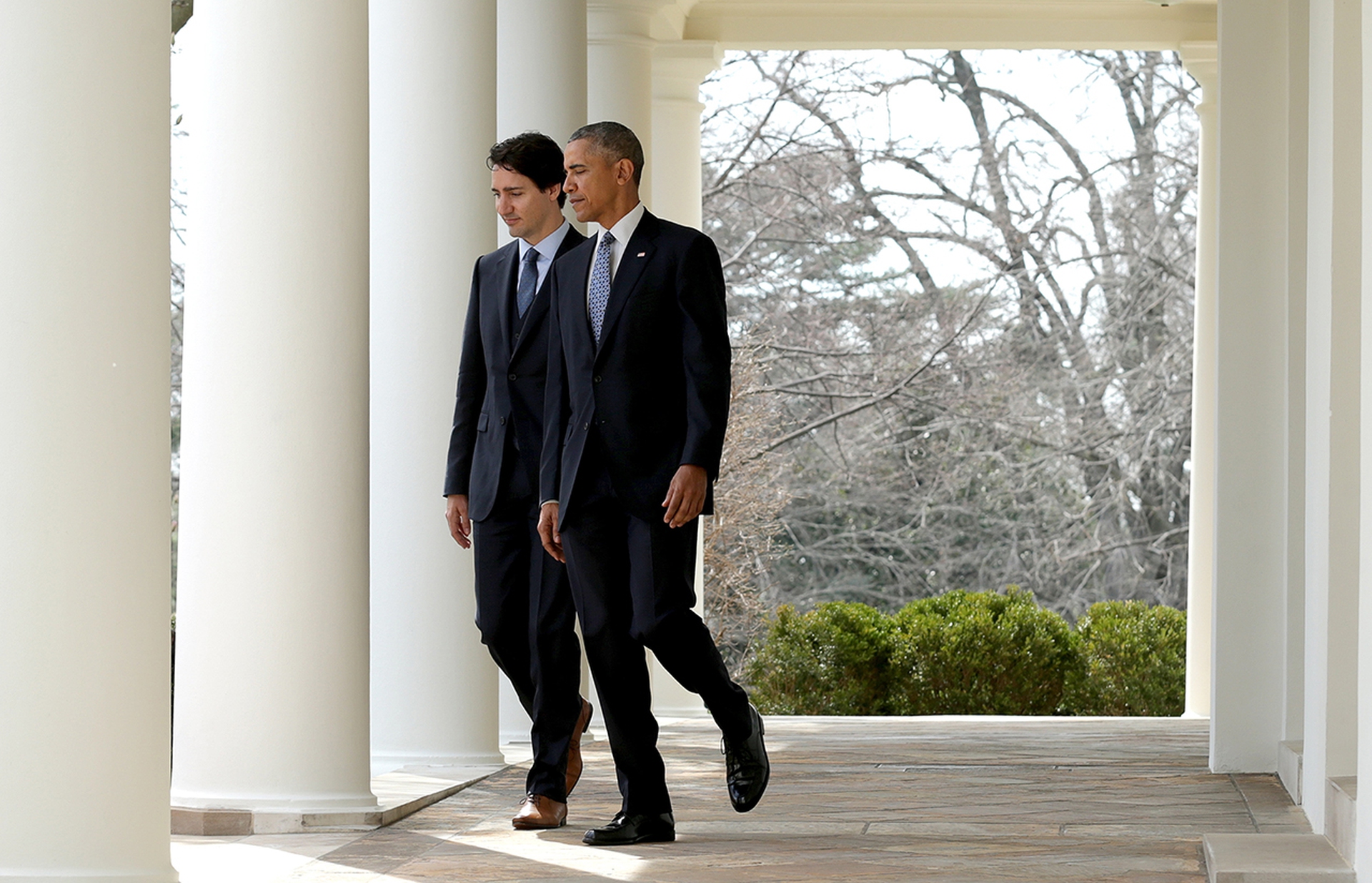 Justin Trudeau and Barack Obama