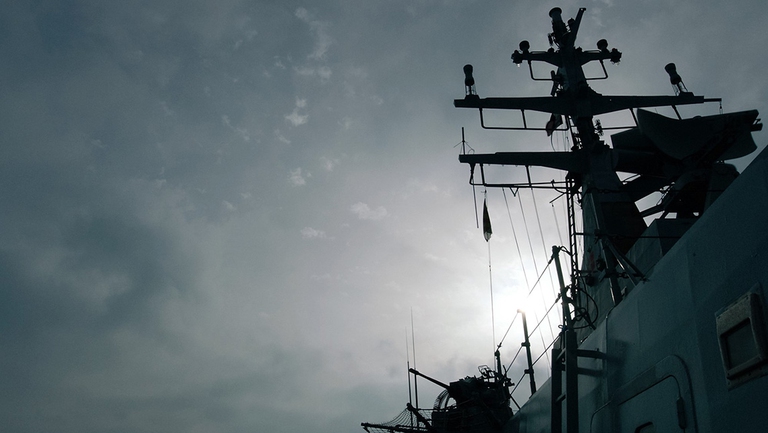 Fuocoammare, la nave italiana di soccorso in una scena del film di Gianfranco Rosi