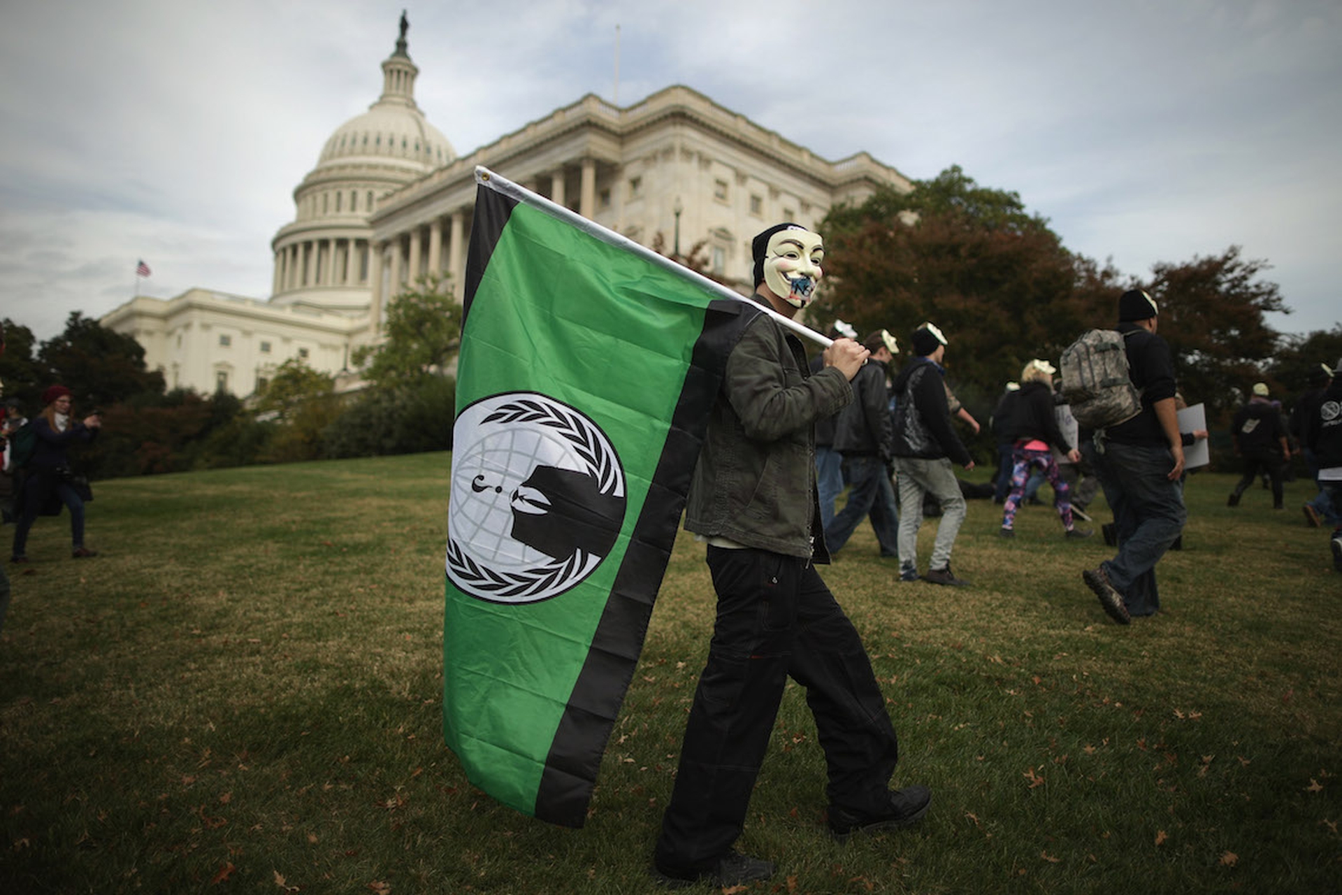 Million Mask March Washington 2013