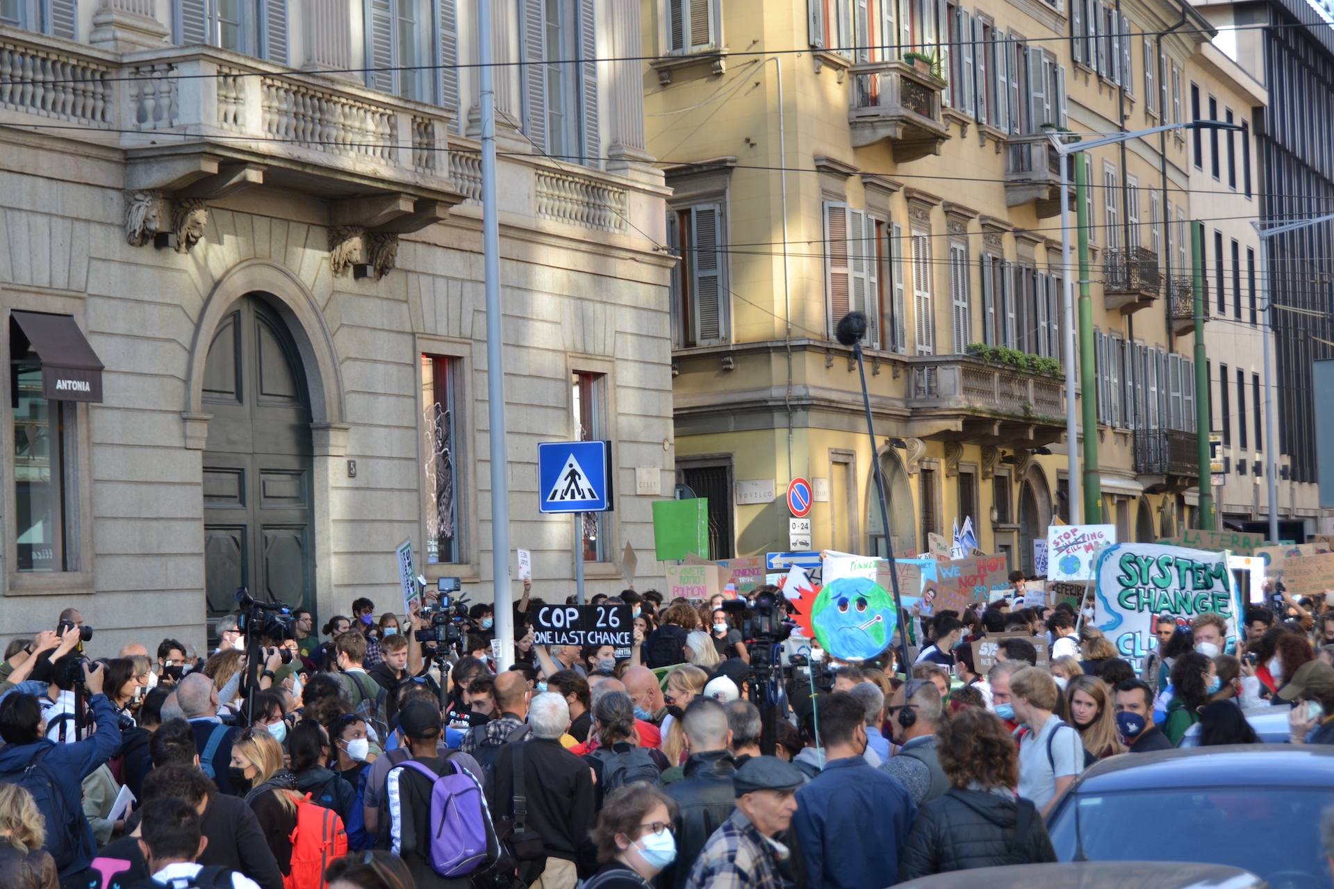 Corteo per il clima 1 ottobre Milano2