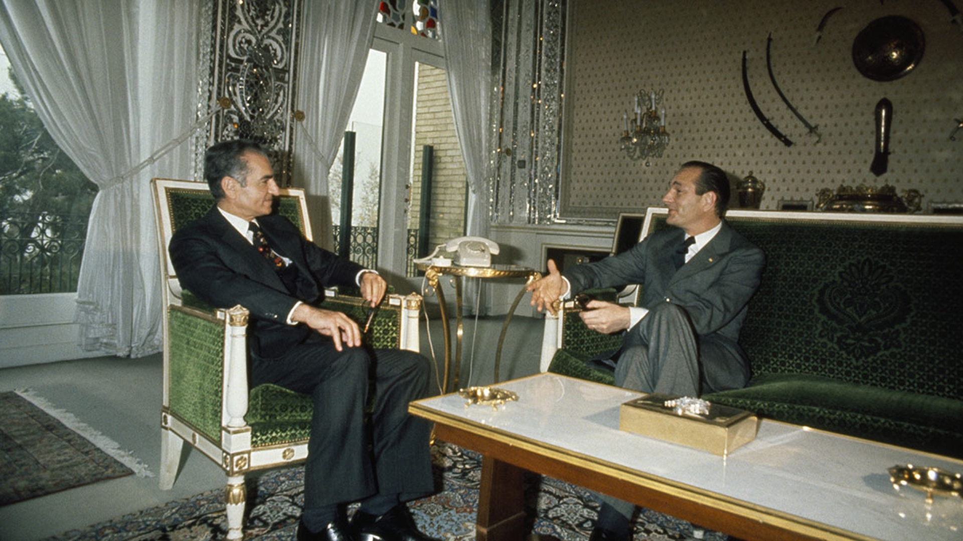 Scià Iran con Chirac