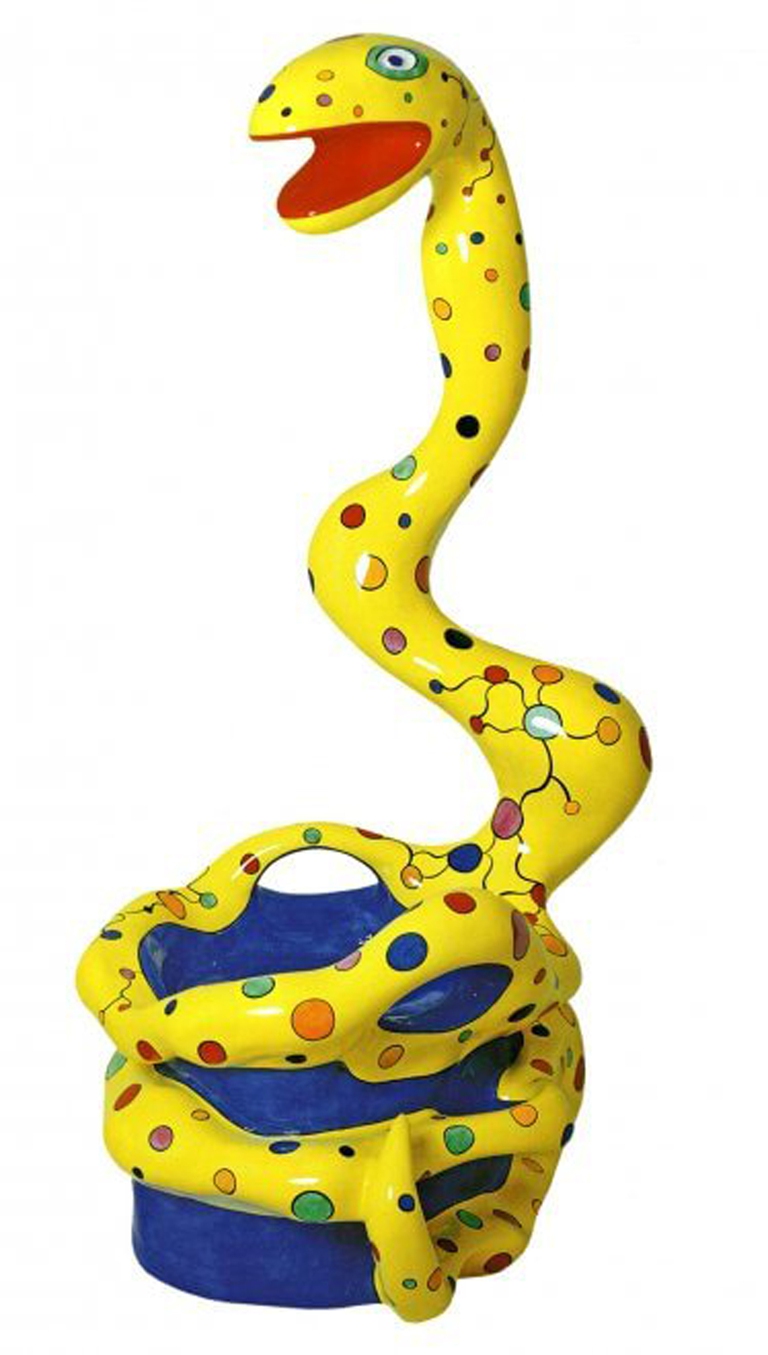 Niki de Saint Phalle, "Pouf Serpent jaune" (1982)