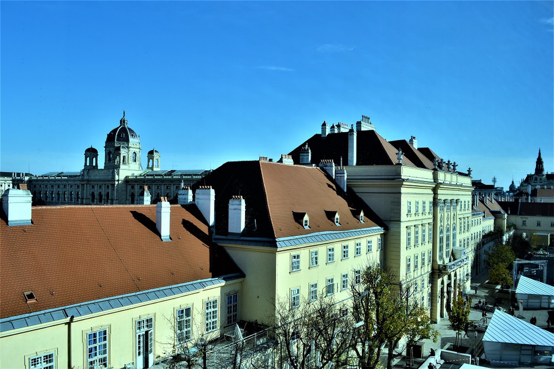 Vienna seen from the Mumok, museum of modern art