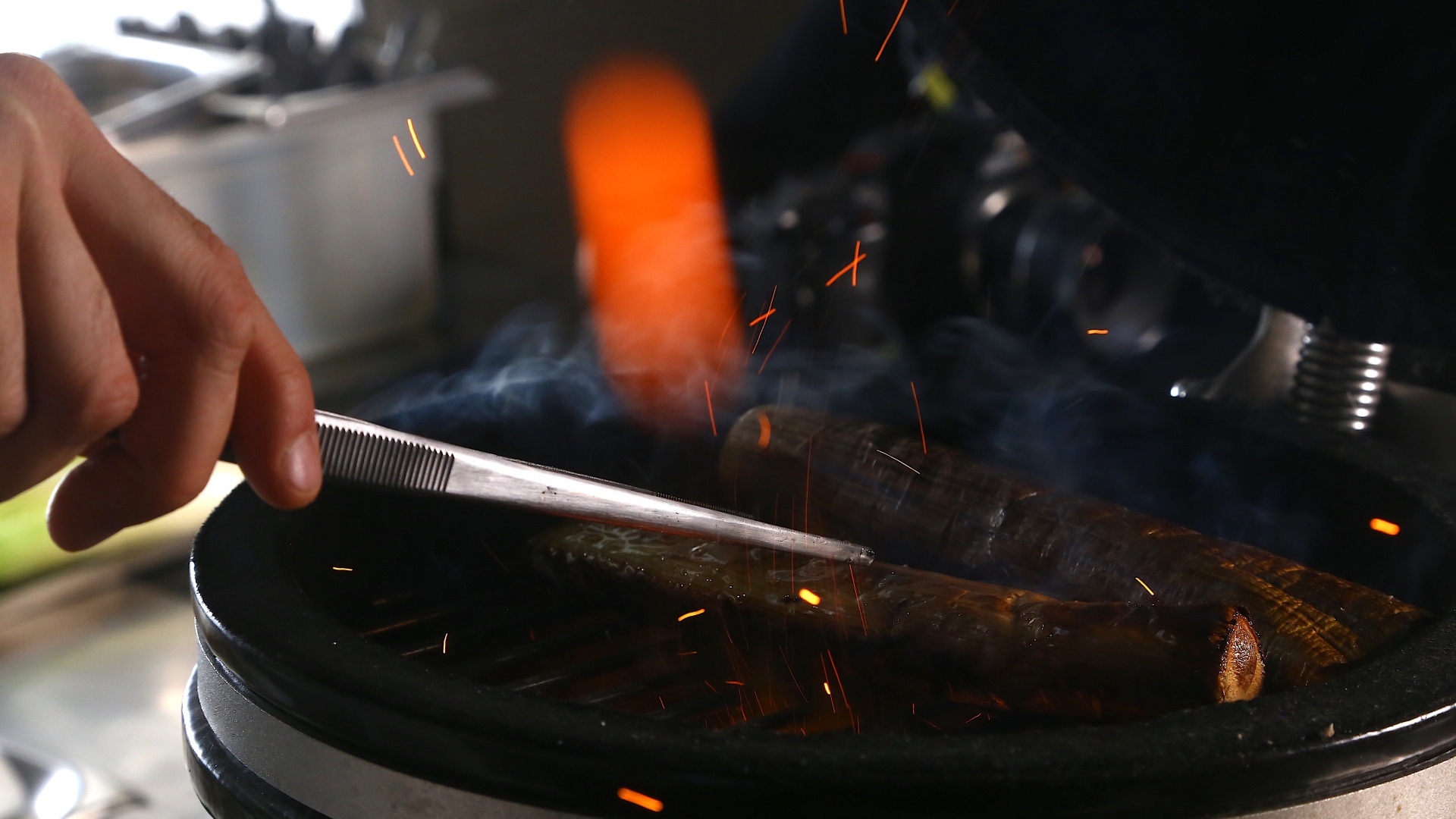 Cottura alla brace dei porri