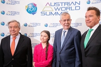 Cosa si sono detti Greta Thunberg, António Guterres e Arnold Schwarzenegger a Vienna