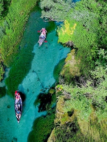 Abruzzo: in canoa alla sorgente del Tirino, il fiume più limpido d’Italia